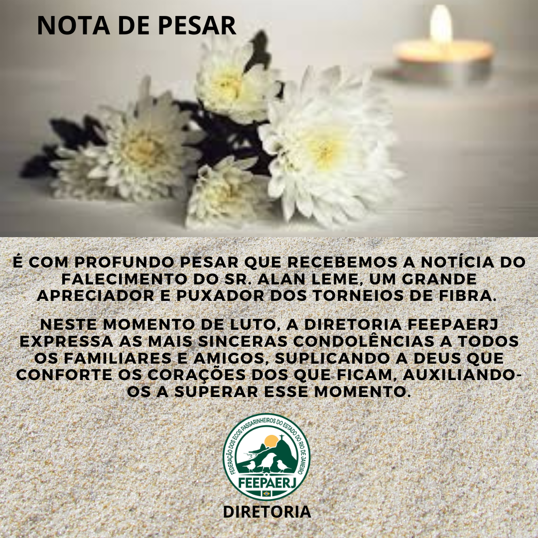NOTA DE PESAR 